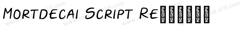 Mortdecai Script Re字体转换